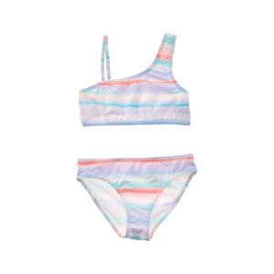 Lucky Brand girls One-Shoulder 2pc Bikini Set, XL16